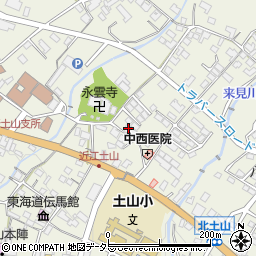 滋賀県甲賀市土山町北土山1431-1周辺の地図