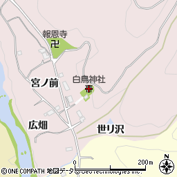 白鳥神社周辺の地図