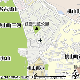 京都府京都市伏見区桃山紅雪町179周辺の地図