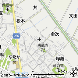 愛知県安城市古井町西川19周辺の地図