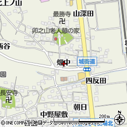 愛知県知多郡阿久比町卯坂畑中周辺の地図