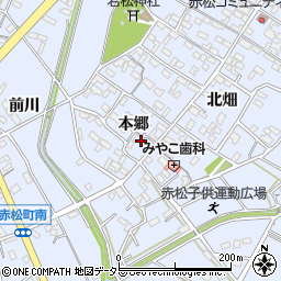 愛知県安城市赤松町本郷48周辺の地図