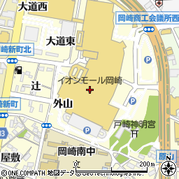 コーチイオンモール岡崎周辺の地図