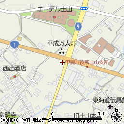 滋賀県甲賀市土山町北土山1707周辺の地図