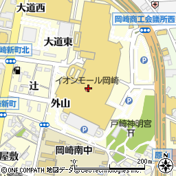 イオンモール岡崎　ソフィ・ヴィアーレ周辺の地図
