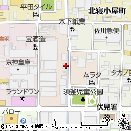 京都府京都市伏見区下鳥羽葭田町周辺の地図