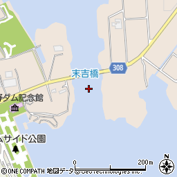 末吉橋周辺の地図