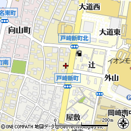 愛知県岡崎市戸崎新町3周辺の地図