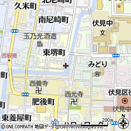 京都府京都市伏見区東堺町486周辺の地図