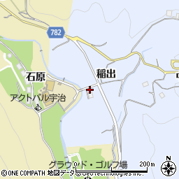 京都府宇治市東笠取稲出23周辺の地図