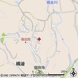 兵庫県猪名川町（川辺郡）槻並（中道筋）周辺の地図