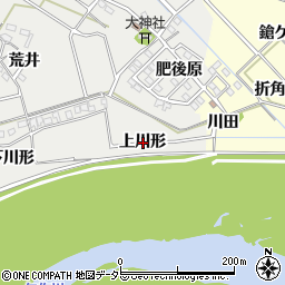 愛知県岡崎市東牧内町上川形周辺の地図