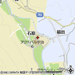 京都府宇治市西笠取石原22周辺の地図