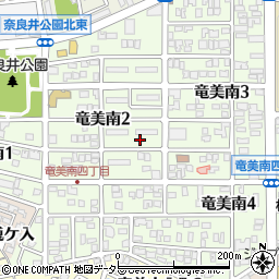 愛知県岡崎市竜美南周辺の地図