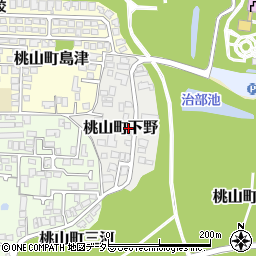 京都府京都市伏見区桃山町下野周辺の地図