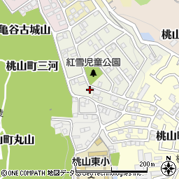 京都府京都市伏見区桃山紅雪町166周辺の地図