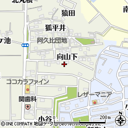 愛知県知多郡阿久比町卯坂向山下1-78周辺の地図