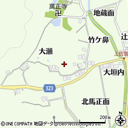 兵庫県宝塚市上佐曽利大瀬周辺の地図