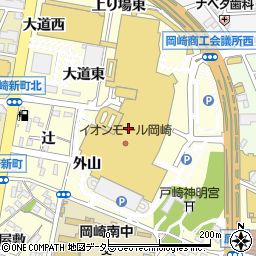イオンモール岡崎　タイムボックス周辺の地図