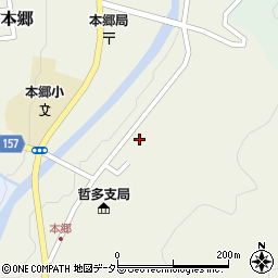 岡山県新見市哲多町本郷198周辺の地図