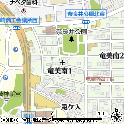 〒444-0874 愛知県岡崎市竜美南の地図