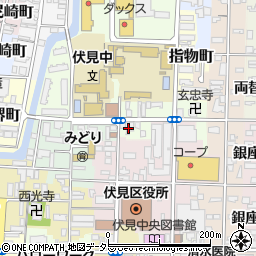 京都府京都市伏見区下板橋町605周辺の地図