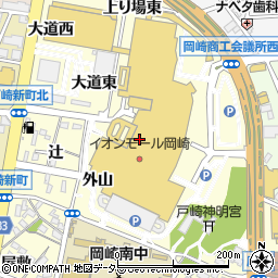 丸亀製麺 イオンモール岡崎店周辺の地図