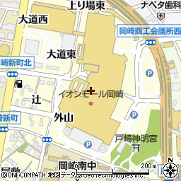 ＭＵＫ　岡崎店周辺の地図
