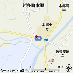 岡山県新見市哲多町本郷667周辺の地図