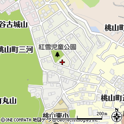 京都府京都市伏見区桃山紅雪町159周辺の地図