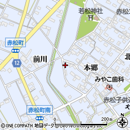 愛知県安城市赤松町本郷28周辺の地図
