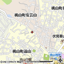 京都府京都市伏見区桃山町遠山93-1周辺の地図