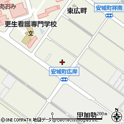 愛知県安城市安城町広岸周辺の地図