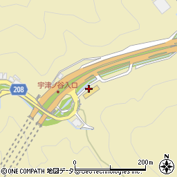 道の駅宇津ノ谷峠周辺の地図