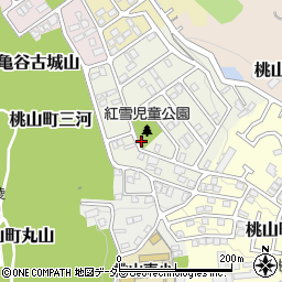 京都府京都市伏見区桃山紅雪町153周辺の地図