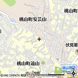 京都府京都市伏見区桃山町遠山93-5周辺の地図