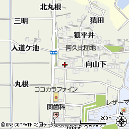 愛知県知多郡阿久比町卯坂向山下1-17周辺の地図