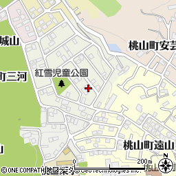 京都府京都市伏見区桃山紅雪町136周辺の地図