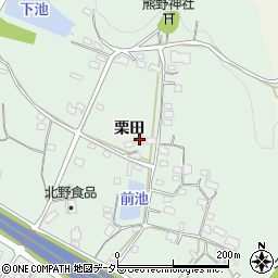 兵庫県加西市北条町栗田362周辺の地図