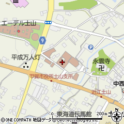 甲賀市土山地域市民センター周辺の地図