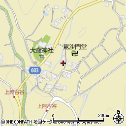 兵庫県川辺郡猪名川町上阿古谷260周辺の地図