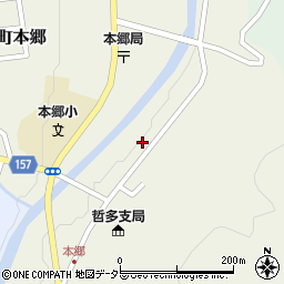 岡山県新見市哲多町本郷586周辺の地図