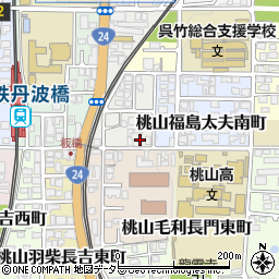 京都府京都市伏見区桃山福島太夫西町27-3周辺の地図