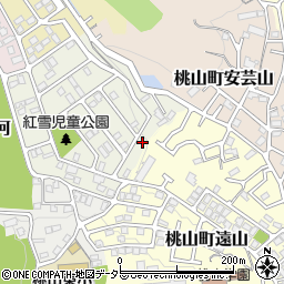 京都府京都市伏見区桃山紅雪町86周辺の地図
