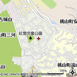 京都府京都市伏見区桃山紅雪町144周辺の地図