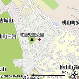 京都府京都市伏見区桃山紅雪町145周辺の地図