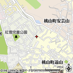 京都府京都市伏見区桃山紅雪町85周辺の地図