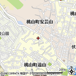 京都府京都市伏見区桃山町遠山100-17周辺の地図