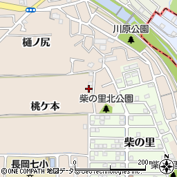 京都府長岡京市今里貝川周辺の地図