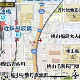 京都府京都市伏見区桃山福島太夫西町19周辺の地図